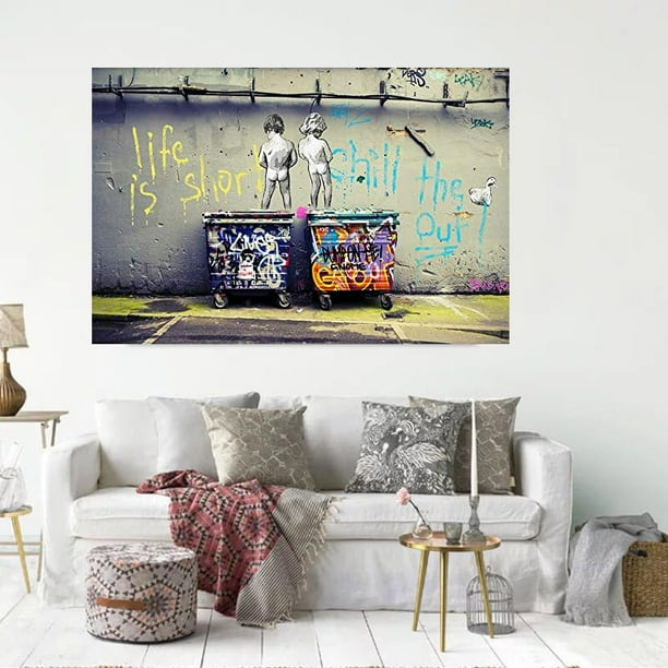 Graffiti Stretched Canvas Print Framed Wall Art Home Office Decor Painting Gift Graffiti Stretched Canvas Print Framed Wall Art Home Office Decor Painting Gift